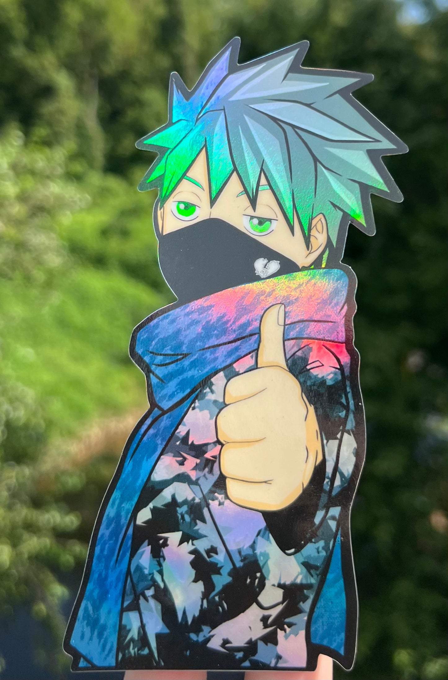Young sensei holographic peeker